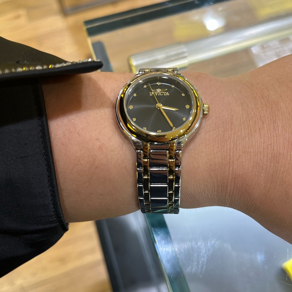 Invicta Black and Gold Women's Watch
